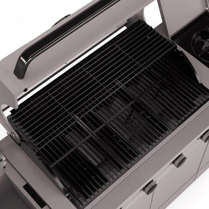 TYTUS Fresno 5-Burner LP/NG Convertible Grill in Gunmetal + Graphite Stone -  -TDT-021-0103