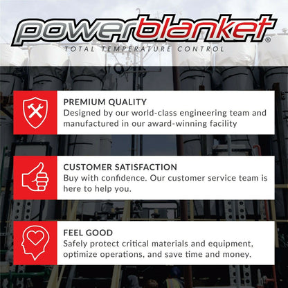 Powerblanket BH55RR-100 55 Gallon Insulated Drum Heater 100°F Fixed New - BH55RR-100
